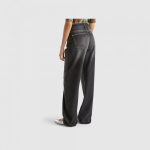 United Colors of Benetton Loose fit Jeans Damen Schwarz | GJUFKH603