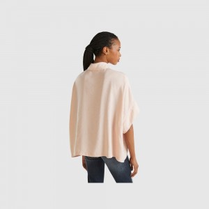 United Colors of Benetton Oversized Modal blend Hemd Damen Rosa | GXPMTZ946